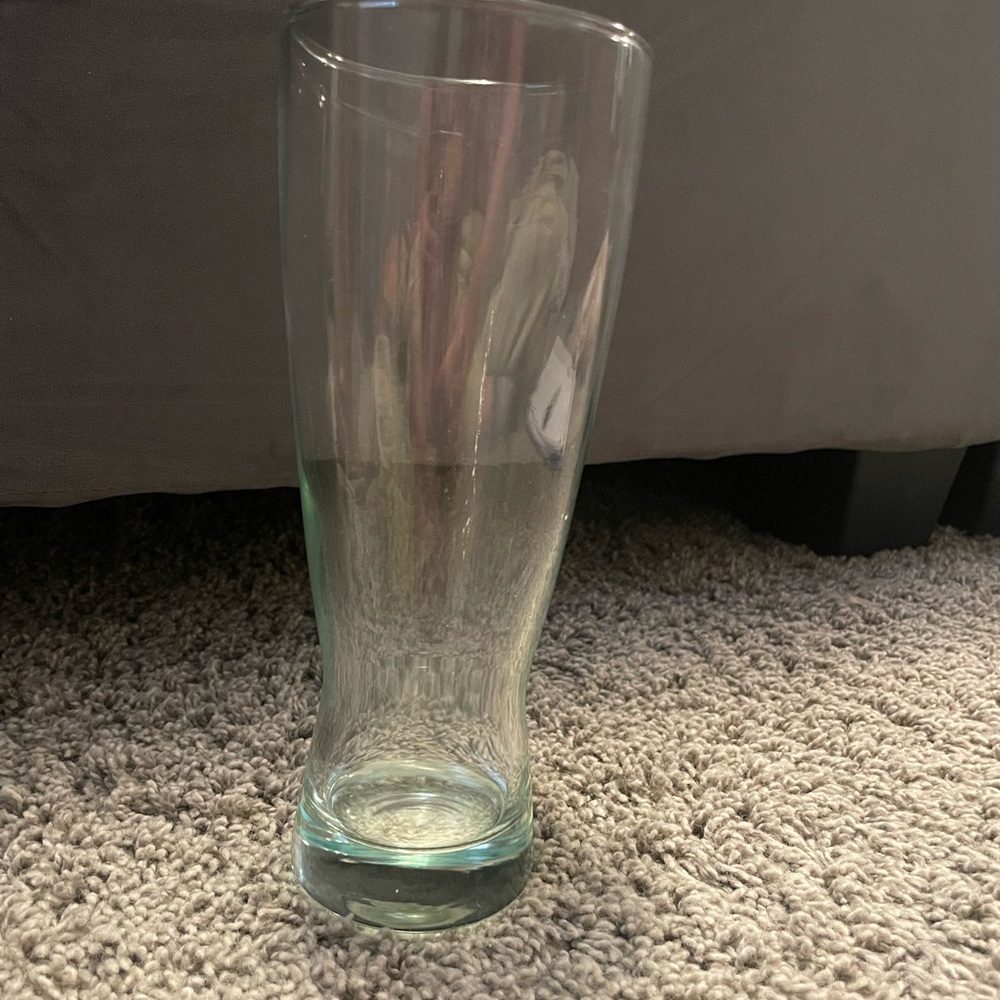 Tall Clear Glass Vase